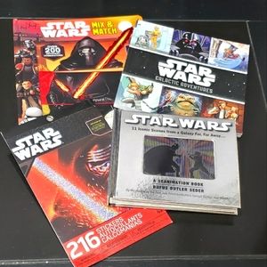 Star Wars Board & Hardback Adventure, Stickers & Mix Match Story Book Bundle